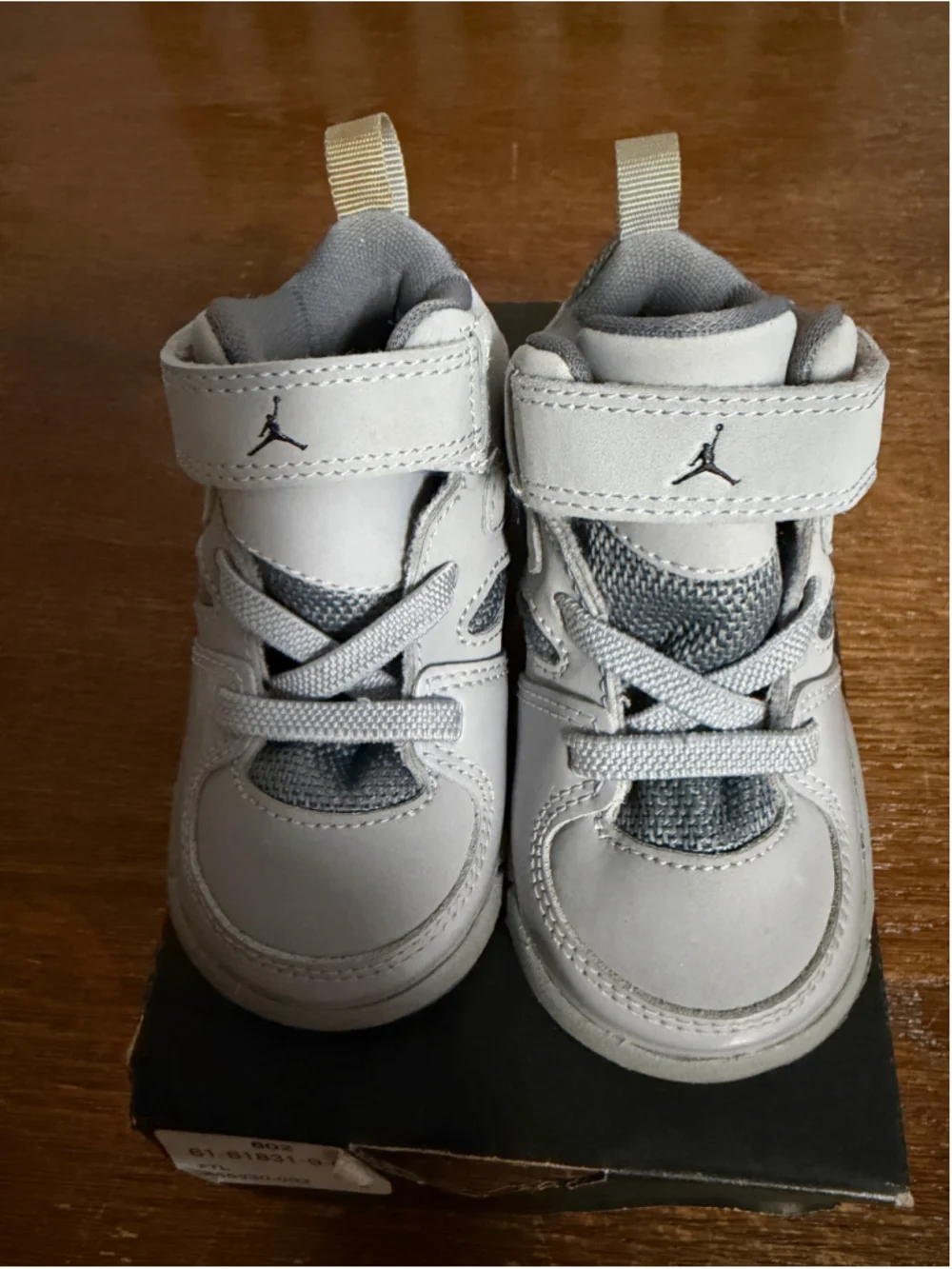 Nike Air Jordan FLTCLB ’91 BT Wolf Grey Black Cool Grey Toddler Size 4C 555330-0